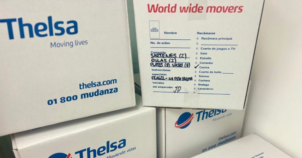 Cajas para mudanzas de Thelsa
