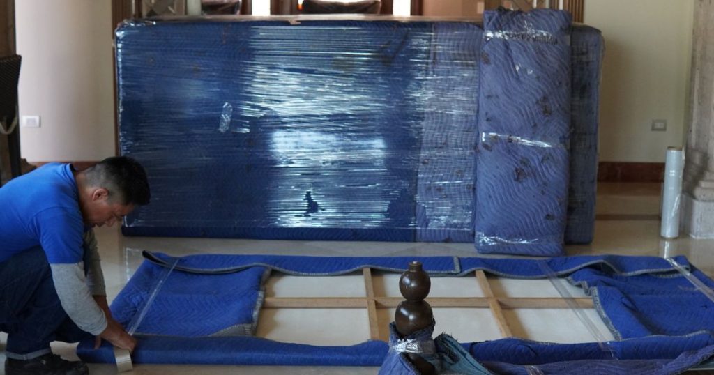 Proteccion y empaquetado de muebles para mudanzas