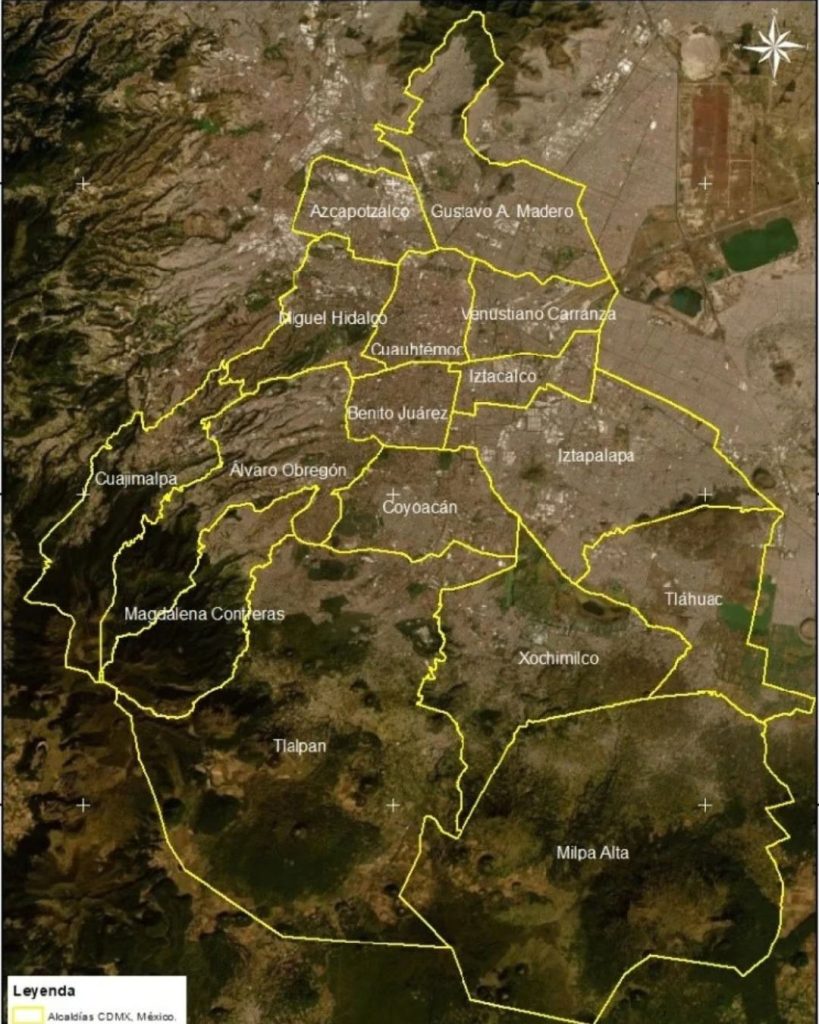 Mapa de mudanzas CDMX